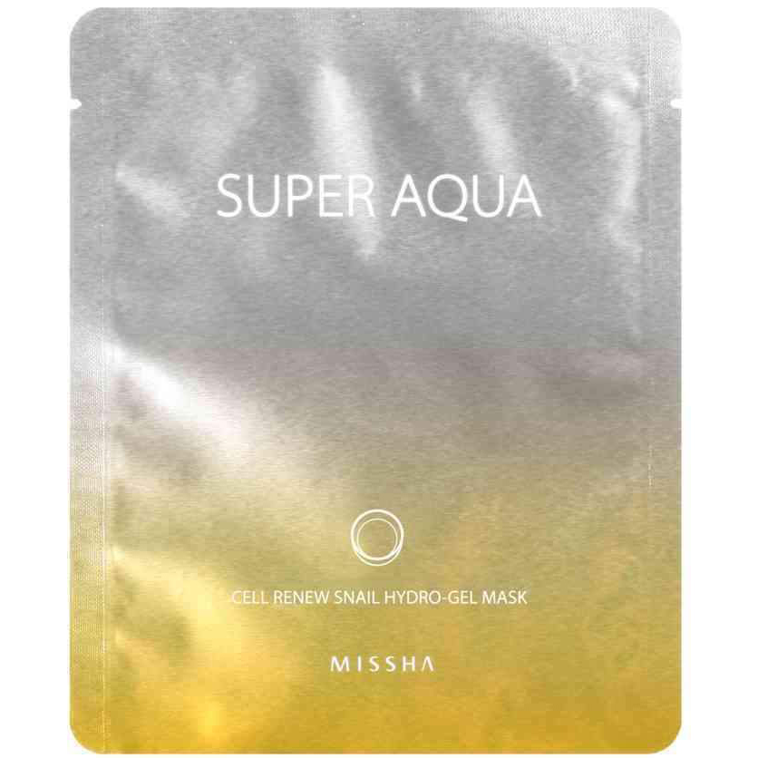Missha Гидрогелевая маска с муцином улитки Super Aqua Cell Renew Snail, 28 г 