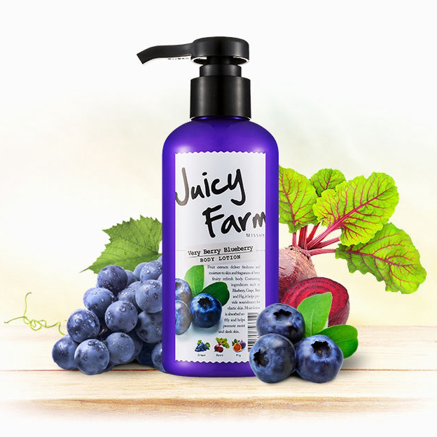 Missha Лосьон для тела Juicy Farm Very Berry Blueberry, 200 мл 