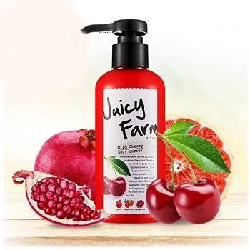 Missha Лосьон для тела с экстрактами красных фруктов Juicy Farm Wild Cherry, 200 мл 